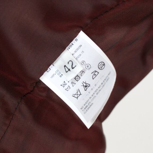 Dolce & Gabbana Velour Burgundy Floral Pattern Blazer 42 Single Breasted Jacket - Picture 8 of 8